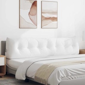 vidaXL Μαξιλάρι Πλάτης Λευκό 200 x 24 x 50 εκ ύφασμα