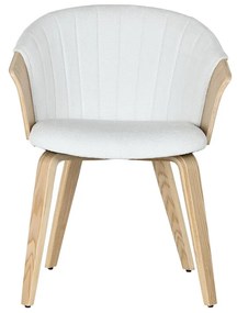 Καρέκλα Τραπεζαρίας Home ESPRIT Λευκό πολυεστέρας Ξύλο 60 x 57,5 x 79 cm