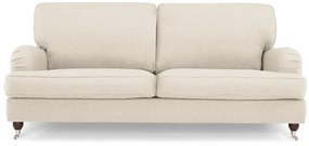 Καναπές Bloomington A106, Μπεζ, 195x95x85cm, Ταπισερί, Πόδια: Ξύλινα, Μεταλλικά