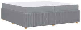 vidaXL Σκελετός Κρεβατιού Άλλο Ανοιχτό γκρι 200 x 200 cm ύφασμα