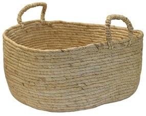 Καλάθι 00.06.67550 Φ32x15cm Ψάθινο Ecru Mat