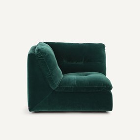 Γωνιακή πολυθρόνα σύνθεσης, βελούδο, Giuliano