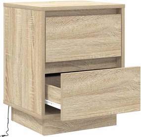 vidaXL Κομοδίνο 2 τμχ. Δρύς Sonoma 39 x 34,5 x 50 εκ.