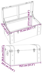 ΣΕΝΤΟΥΚΙ ΜΕ ΜΑΝΤΑΛΑ ΣΚΟΥΡΟ ΚΑΦΕ 79,5X39,5X39,5 ΕΚ. ΚΟΝΤΡΑ ΠΛΑΚΕ 4010548