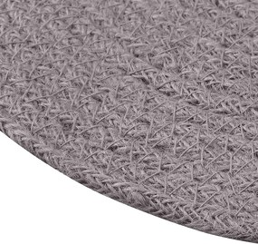 vidaXL Γιούτα Σουβέρ 6 pcs Γκρι Ø 30 cm 100% Γιούτα Τοσσά