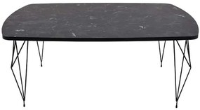 Τραπεζάκι Σαλονιού Diamond 835-222-181 100x66x42cm Black