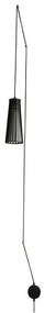 Φωτιστικό Τοίχου Dover I 9264 Black Nowodvorski Metal, Plastic