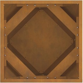 vidaXL Γλάστρα 2 pcs Σκ rusty 40 x 40 x 40 cm