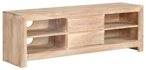vidaXL Έπιπλο Τηλεόρασης Ανοιχτό Καφέ 120x30x40 εκ. Μασίφ Ξύλο Ακακίας