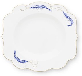 Πιάτο Σούπας Πορσελάνινο 51001256 Royal Yerseke 23,5cm White-Blue Pip Studio Πορσελάνη