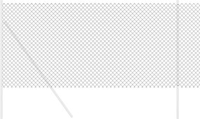 vidaXL Φράχτης αλυσίδας 10 x 1,2 μ Ατσάλι Γκρι
