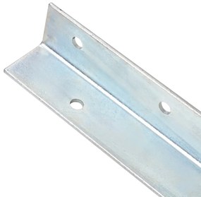 vidaXL Στηρίγματα Εδάφους Σχήματος Γ 12 τεμ. 5x5x50 εκ. Γαλβ. Χάλυβας
