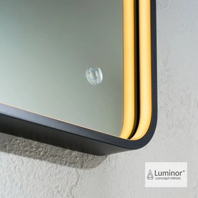 Luminor Cob Light 100x70 Black Matt - Καθρεφτης Μπανιου Φωτιζομενος Led