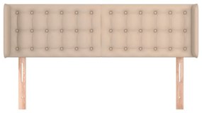 vidaXL Κεφαλάρι με Πτερύγια Καπουτσίνο 147x16x78/88εκ. Συνθετικό Δέρμα