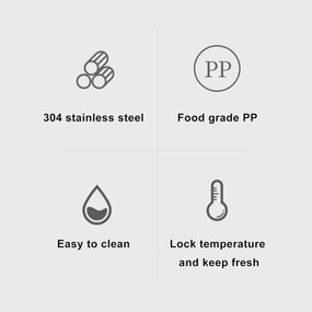 Σετ 3 Δοχεία Φαγητού Inox 1540ml σε Θερμική Τσάντα