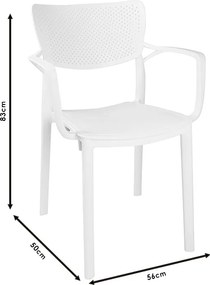 Πολυθρόνα Frontline pakoworld PP cappucino