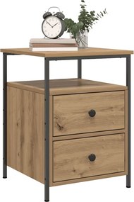 vidaXL Κομοδίνο τεχνίτης Δρυς 44x45x60 εκ. από Επεξεργασμένο Ξύλο