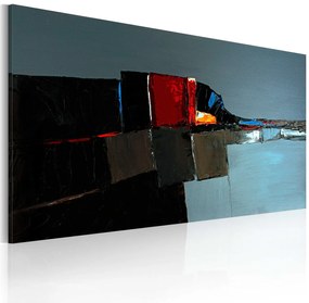 Χειροποίητα ζωγραφισμένος πίνακας - Abstract elephant 120x60