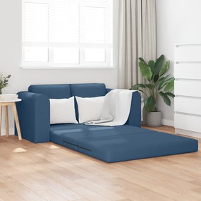 vidaXL Καναπές Κρεβάτι 2-σε-1 Μπλε 148x71x83 εκ. Υφάσματος