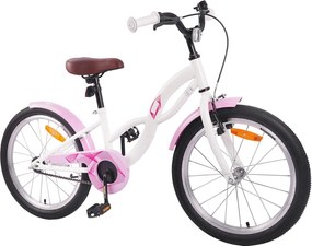 vidaXL Παιδικό Ποδήλατο 18 ίντσες για 5-7 ετών Λευκό