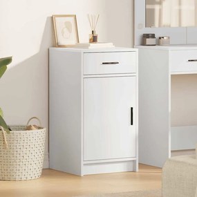 vidaXL Πλαϊνό γραφείο Λευκό 40 x 40.5 x 75 εκ Επεξεργασμένο ξύλο