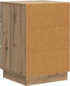 vidaXL Κομοδίνο Artisan Δρυς 43 x 41 x 63,5 εκ. Επεξεργασμένο Ξύλο