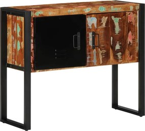 vidaXL Ντουλάπι κονσόλας Πολύχρωμο 90x35x75 εκ Μασίφ Ξύλο Ανακυκλωμένο