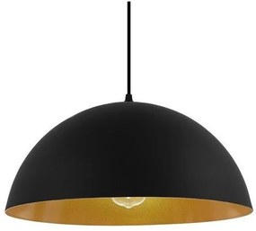 Κρεμαστό Φωτιστικό Οροφής Μαύρο Χρυσό Φ40 GloboStar CIEL 01341-1341-Μαύρο-Χρυσό 01341