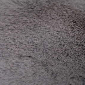 Στρογγυλό Χαλί Γούνινο (Φ160) Βιοκαρπέτ Krolik R04 D Grey