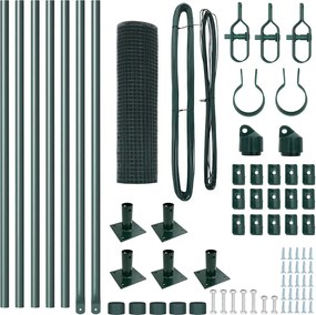 vidaXL Στύλος Περιφράξεων Πράσινο