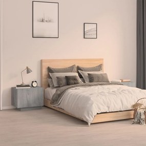 vidaXL Κομοδίνο Γκρι Sonoma 100x35x40 εκ. από Επεξεργασμένο Ξύλο