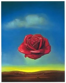 Εκτύπωση τέχνης Meditative Rose, 1958, Salvador Dalí, (24 x 30 cm)