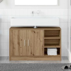 vidaXL Cabinet Νεροχύτη Δρυός 90x29x55 εκ. Επεξεργασμένο Ξύλο