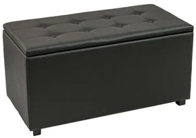 Σκαμπό-Μπαούλο Corben Pakoworld Pu Μαύρο 80X43X45 εκ 257-000026 Pakoworld 257-000026 Μαύρο