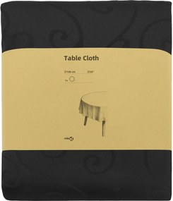 vidaXL Ύφασμα Τραπέζης Σκούρο Γκρι Διάμ. 140 cm Γύρος