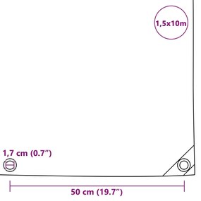 ΜΟΥΣΑΜΑΣ ΜΑΥΡΟΣ 650 ΓΡ./Μ.² 1,5 X 10 Μ. 151360