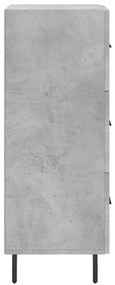 vidaXL Ντουλάπι Γκρι Σκυροδέματος 34,5x34x90 εκ. Επεξεργασμένο Ξύλο