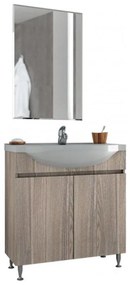 Bathroom Set ALFA  75 SLIM Silver Gray