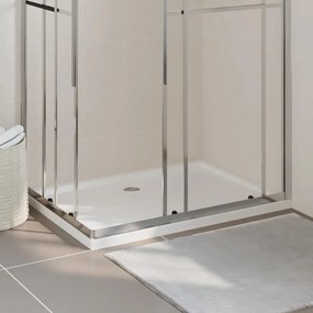 vidaXL Βάση Ντουζιέρας Ορθογώνια Λευκή 80 x 110 εκ. από ABS