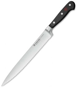 Μαχαίρι Φιλεταρίσματος Πριονωτό Classic 1040100923 23cm Black Wusthof Ανοξείδωτο Ατσάλι