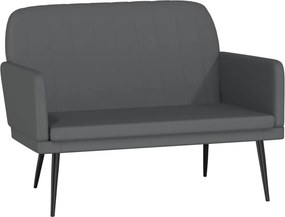 vidaXL Πάγκος Γκρι 107x80x81 εκ. από Συνθετικό Δέρμα