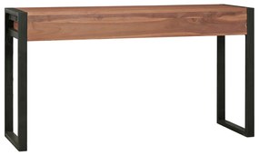 vidaXL Γραφείο με 2 Συρτάρια 140 x 40 x 75 εκ. Ξύλο Teak