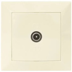 Πρίζα Τηλεόρασης Ενδιάμεση TV Πλήρης Lumen-15-0152-Μπεζ 15-0152