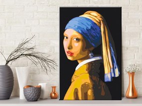 Πίνακας ζωγραφικής με αριθμούς αναπαραγωγή Jan Vermeer - Pearl Earring - 40x60