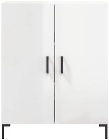 vidaXL Ντουλάπι Γυαλιστερό Λευκό 69,5x34x90 εκ. Επεξεργασμένο Ξύλο