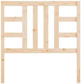 vidaXL Κεφαλάρι Κρεβατιού 106 x 4 x 100 εκ. από Μασίφ Ξύλο Πεύκου
