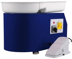 VEVOR Pottery Wheel 11in 0-300 RPM Ceramic Wheel, 350W Adjustable Speed Forming Machine with Sculpting Tools and Apron, Detachable Basin Foot Pedal Control for Art Craft Work and Home DIY Blue