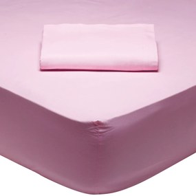 Σεντόνι King Size Με Λάστιχο (180x200+35)Das Home Best Line Ροζ