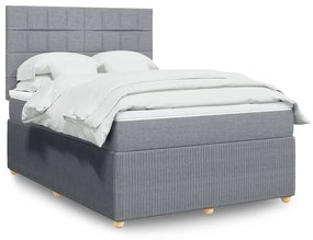 Κρεβάτι Boxspring με Στρώμα Αν. Πράσινο 160x200εκ Υφασμάτινο