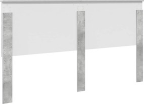 vidaXL Κεφαλάρι Σκυρόχρωμο Γκρι 100 cm Μηχανικά επεξεργασμένο ξύλο